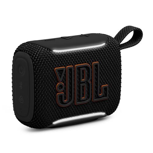 JBL GO5 Bluetoothスピーカー USB C充電/IP68防塵防水/ロスレス再生/アンビエントエッジライト/AirTouch/ステレオペアリング/小型/アプリ対応/Auracast対応/パッシブラジエーター搭載/ポータブル/ブラッ 3aa8b8b3
