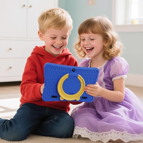 10.1インチHDスクリーンキッズタブレット、Android 15 キッズスペース&YouTube Kids 対応&iKids対応、4コアプロセッサ、6GB+32GB、事前インストールされた教育アプリ、子供用 知育アプリ使い放題、衝撃吸収保護 41dd1b78｜詳細画像
