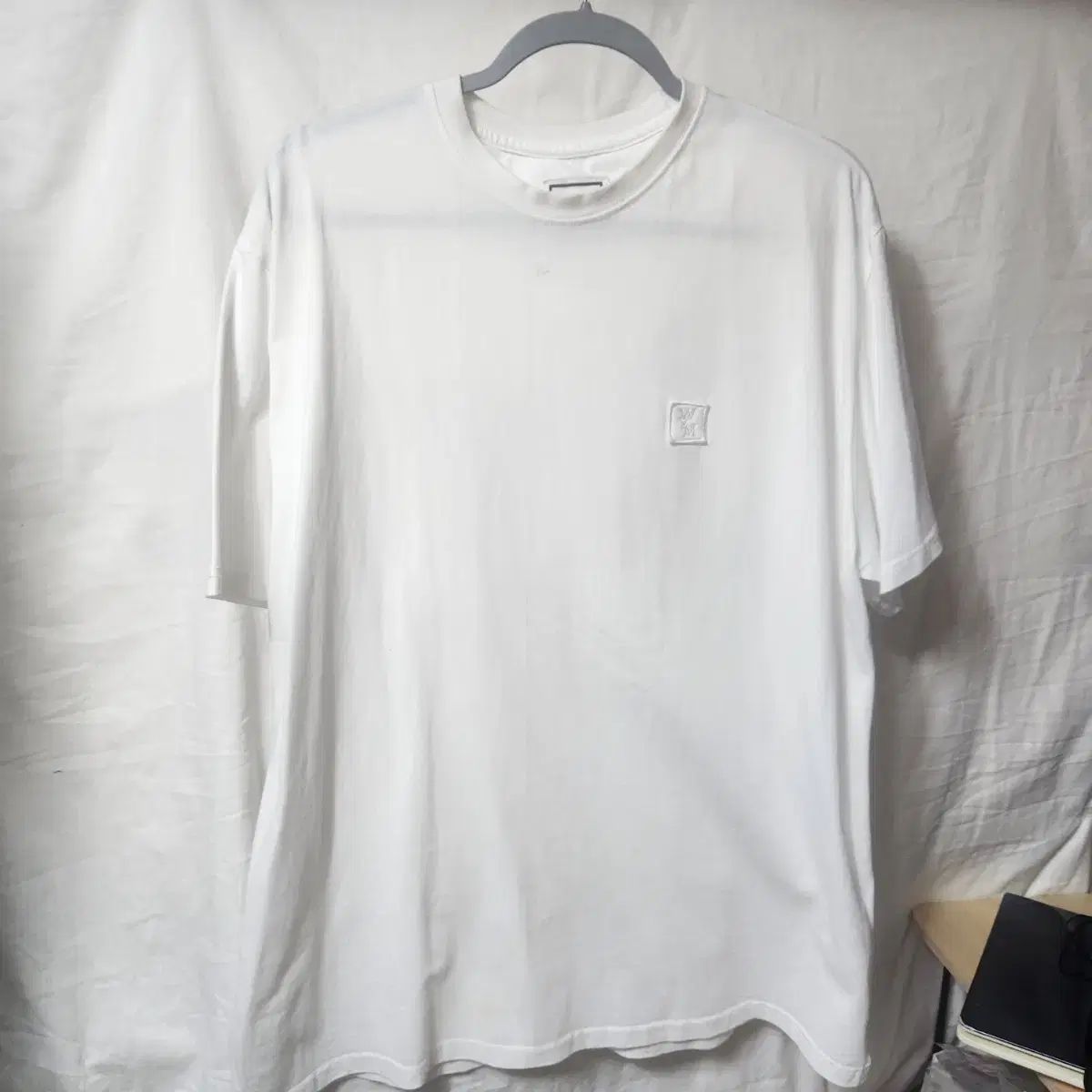 WOOYOUNGMI ウーヨンミ WYM ロゴ 白 半袖 Tシャツ 50