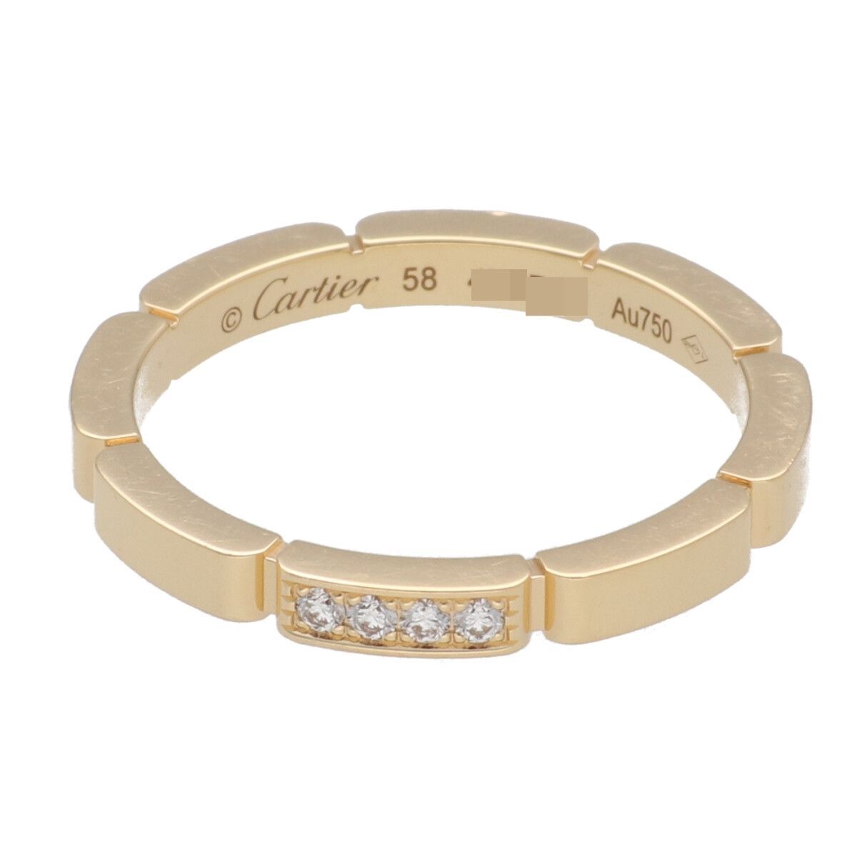 【中古】 Cartier カルティエ リング 指輪・リング マイヨン パンテール B4080300 K18YG　指輪　58 25039721 LI