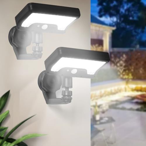 センサーライト 屋外 ソーラーライト マグネット式【磁石付き+360°回転可能+USB充電可+超明るい】人感センサー 防犯ライト 昼白色 防水 フェンス ライト ガーデン/玄関/駐車場/庭などに最適 台風・地震・津波など用緊急ライト 2個入れ bd6ed4d2