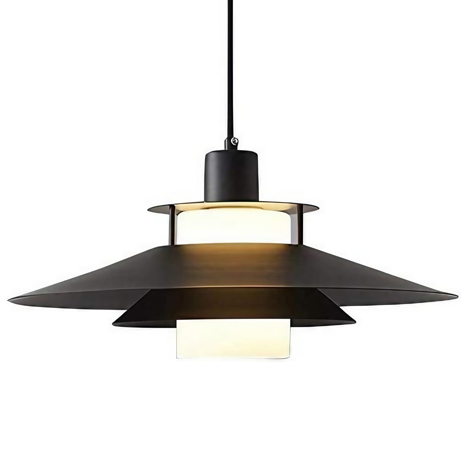ペンダントライト 1灯 ダイニング照明 食卓用 北欧 おしゃれ LED対応 キッチン 照明器具 リビング用 居間用 おしゃれ (ブッラク ダクトレール用) 国内発送 9671fbc4
