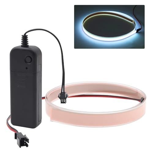 有機EL照明パネル ELテープライト 3V 1M*1CM ELパネル ホワイト 1cm×1m 白色冷光ELテープライト バッテリーボックス付属 車内装飾/手芸/イベント用発光装飾材 国内発送 629f7ce1