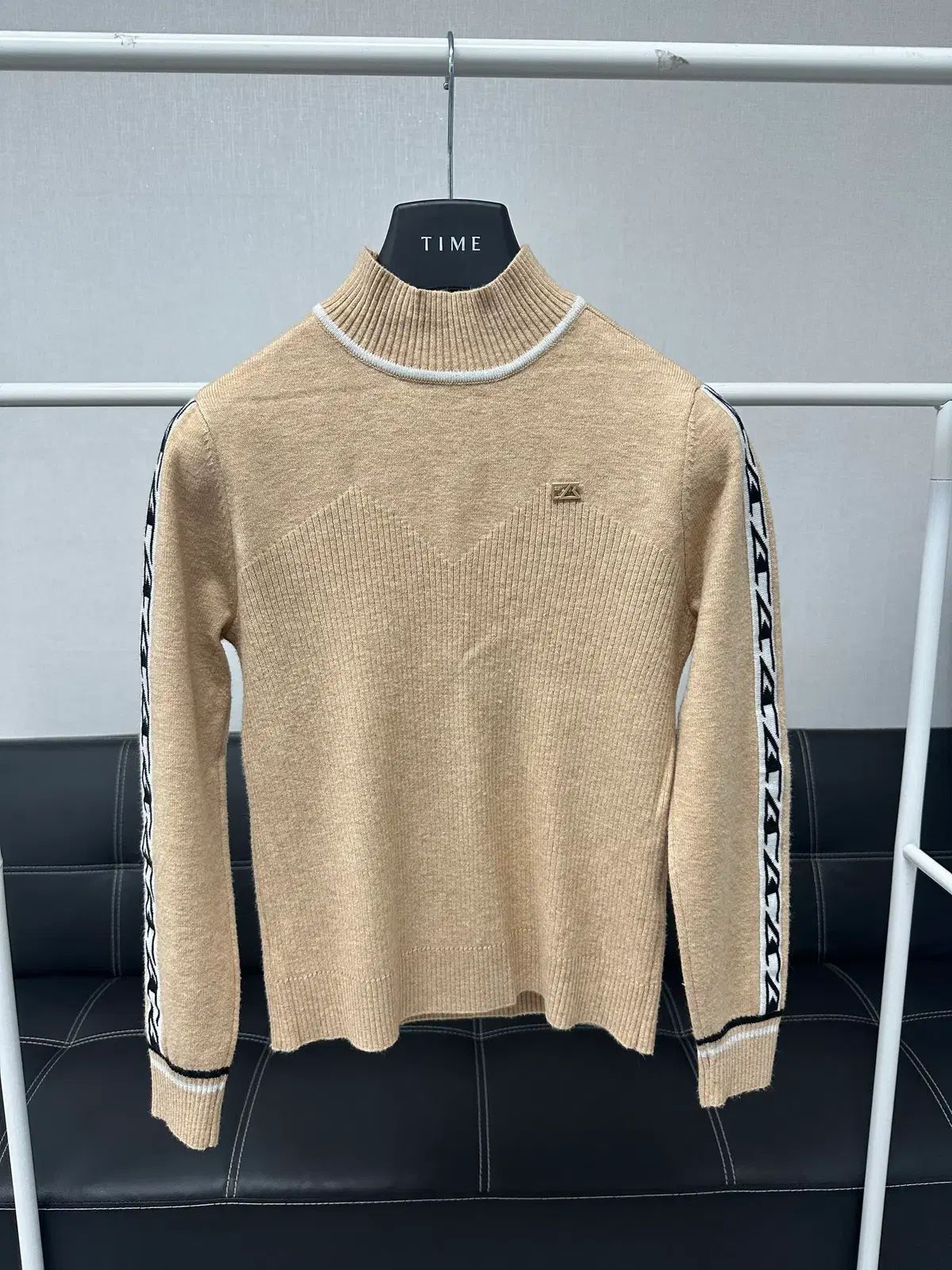 サイズ 90) Cutter＆Buck(カッター＆バック) ベージュ モックネック ハイネック ニット
