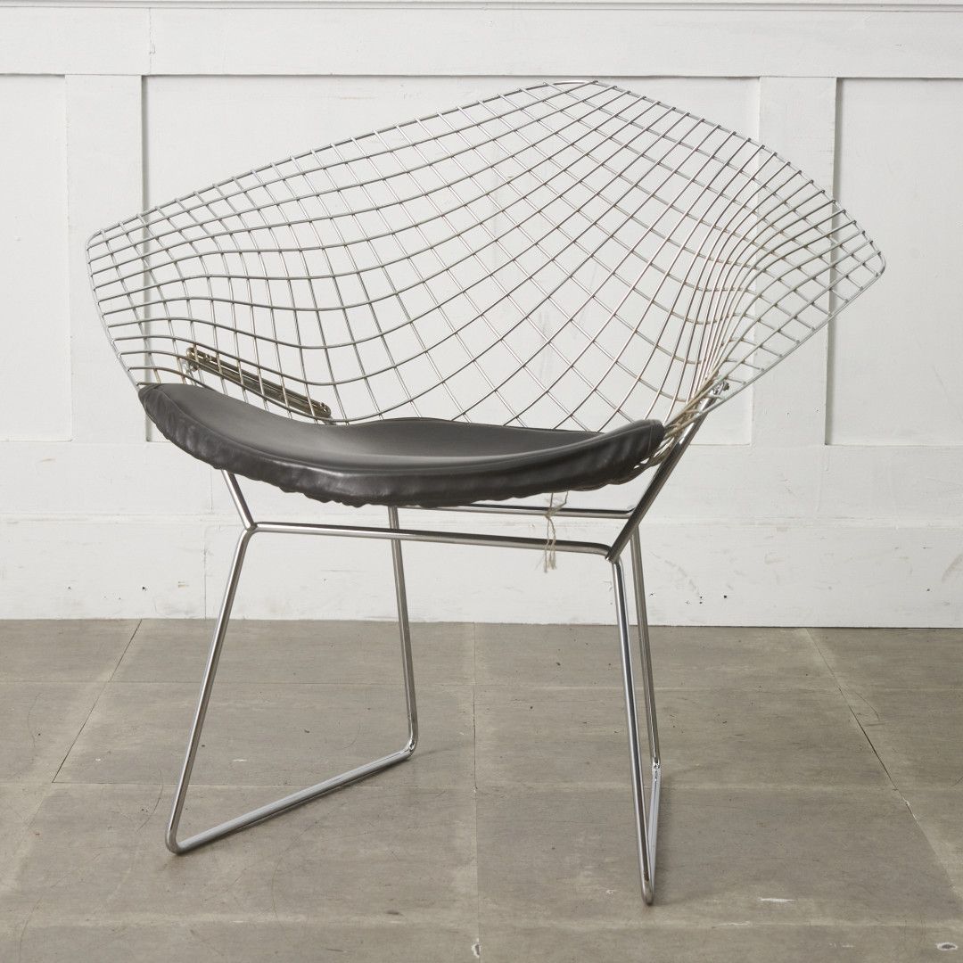 Knoll ダイヤモンド チェア シードパッド付 Harry Bertoia アームチェア 椅子 イージーチェア ノール ミッドセンチュリー 名作 100505