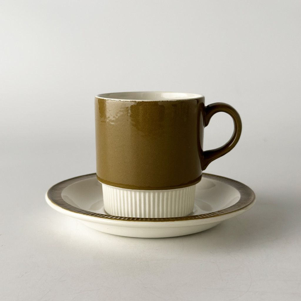 Poole Pottery Compact カップ ＆ ソーサー コーヒーカップ 英国 ヴィンテージ ティーカップ プールポタリー 陶器 コンパクト 100645