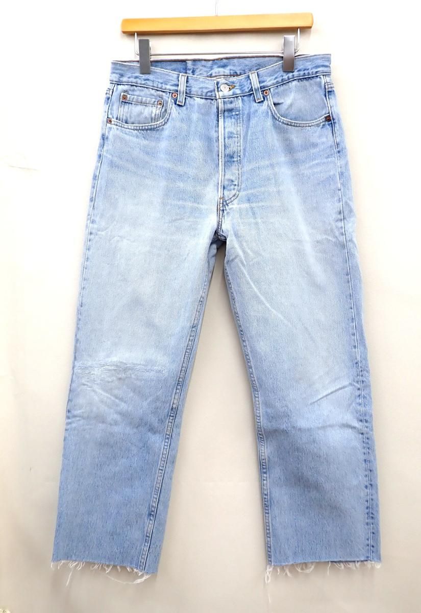 ★7287☆Levi's リーバイス 501 90s USA製 ボタンフライ ストレート ジーンズ 501-0193　W35L32 4,800円
