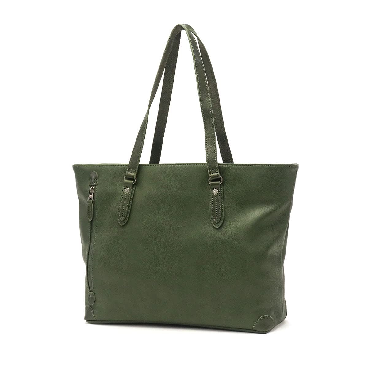 新品 [ムスタッシュ] トートバッグ シュリンク合皮×牛革