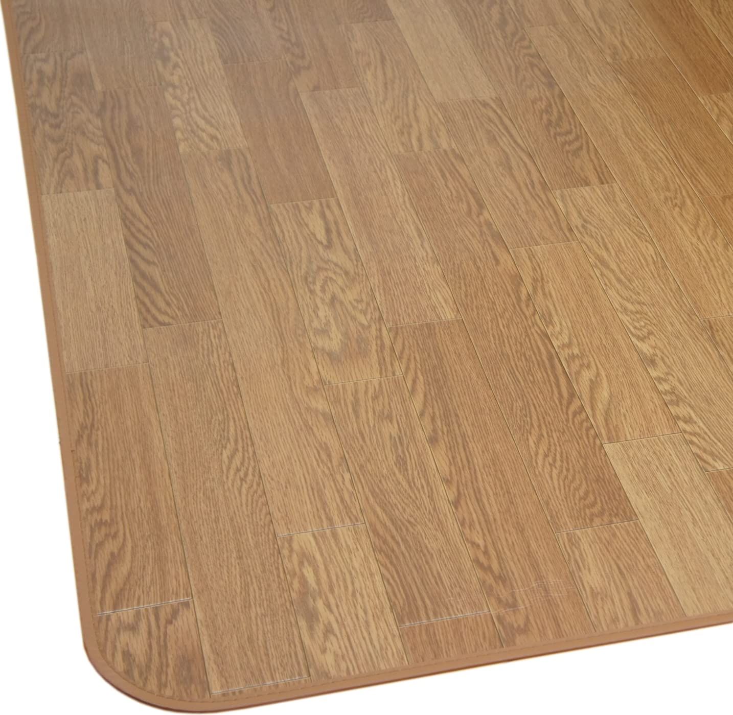 さるるの部屋 ダイニングラグ(クッションフロアーラグ):木目調(ブラウン色) 200x250cm【日本製】 防汚・防水カーペットY dfa44258