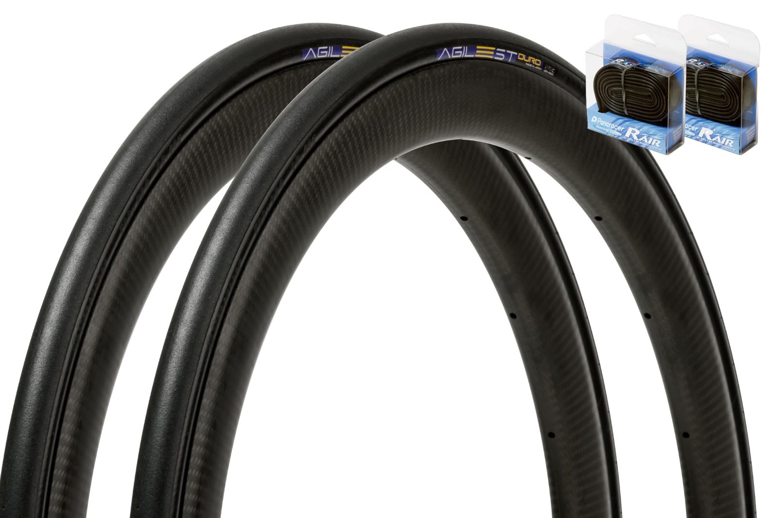新品 [セット] パナレーサー(Panaracer) アジリスト DURO 2本セット 700×28C 黒 + R'AIR 軽量ブチルチューブ