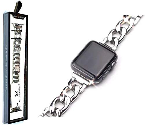 Royce&Roland Apple watch チェーンバンド (40mm 41mm 42mm / 44mm 45mm 46mm 49mm) おしゃれ アップルウォッチ 時計 バンド ベルト/ステンレス (Series 11 10 9 8 7 6 5送料無料