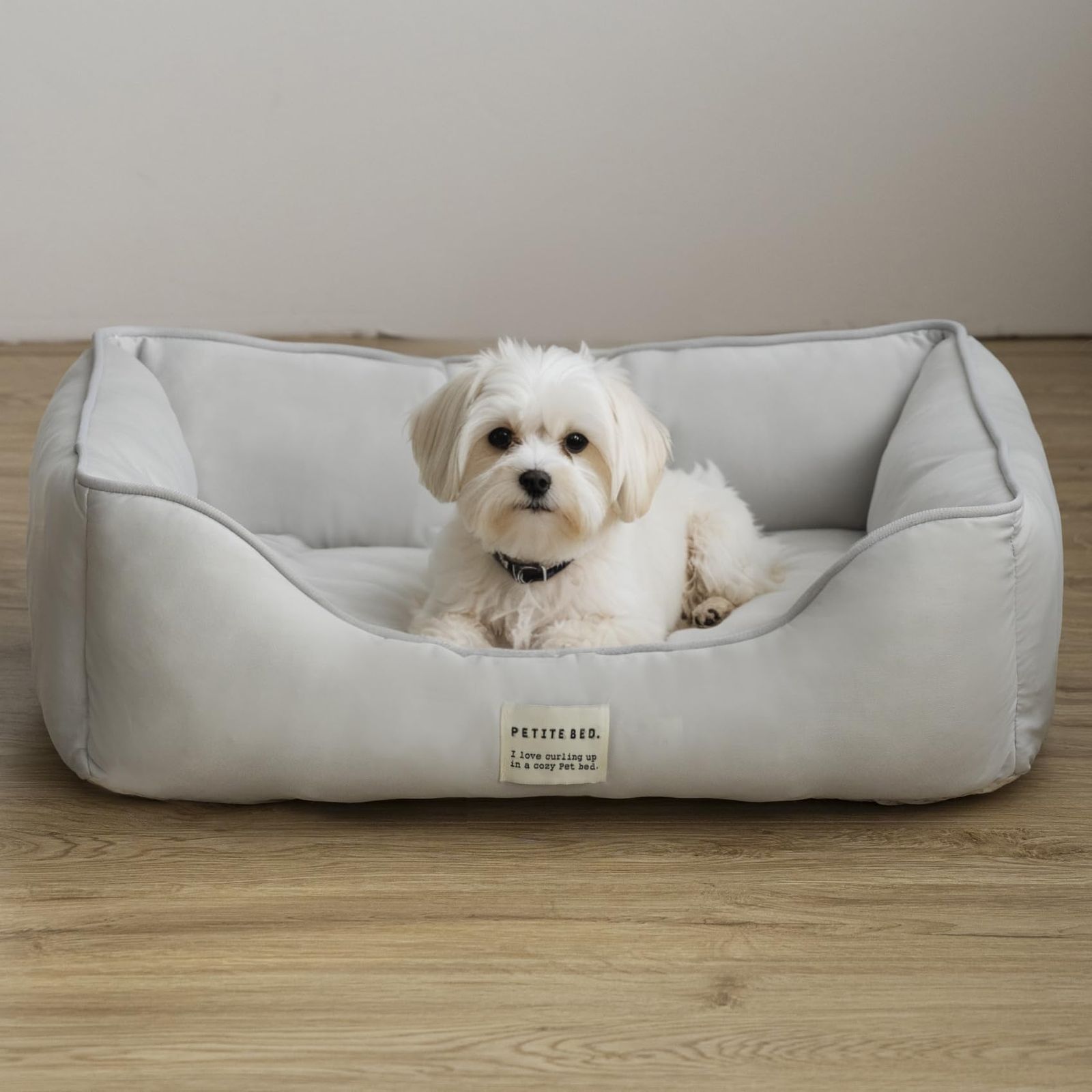洗える 犬用 冷感スクエアーベッド ペットベッド [ リバーシブル仕様の座面クッション ] ひんやり 冷感 犬ベッド 猫ベッド （Mサイズ、無地グレー）as 4f45f216