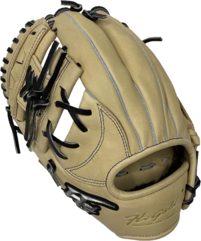 新品 HI-GOLD ハイゴールド ジュニア軟式用グラブ ROOKIES RKG-12ML キャメル RH 左投 M-Lサイズ (対象:小学3年生~小学5年生)