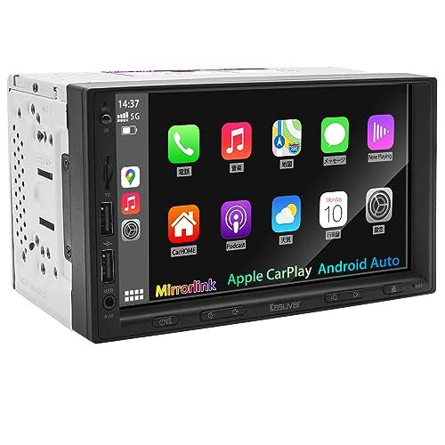 「2DIN&7インチ」KASUVARディスプレイオーディオ 無線CarPlay+AndroidAuto対応:スマホ連携でナビゲーションする バックカメラ連動、映像出入力、ステアリングコントロール ラジオ/アンプ/Bluetooth5.0内蔵の 5f8b2502