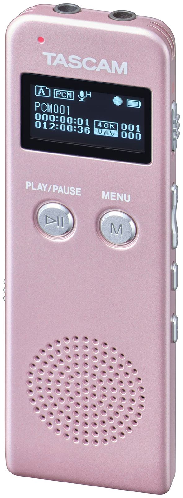 新品 TASCAM(タスカム) VR-03-P ワイドFMラジオ搭載 ボイスレコーダー ピンク ICレコーダー 会議録音 議事録 ボイスメモ 備忘録 音楽プレーヤー 小型 日本メーカー スピーカー付