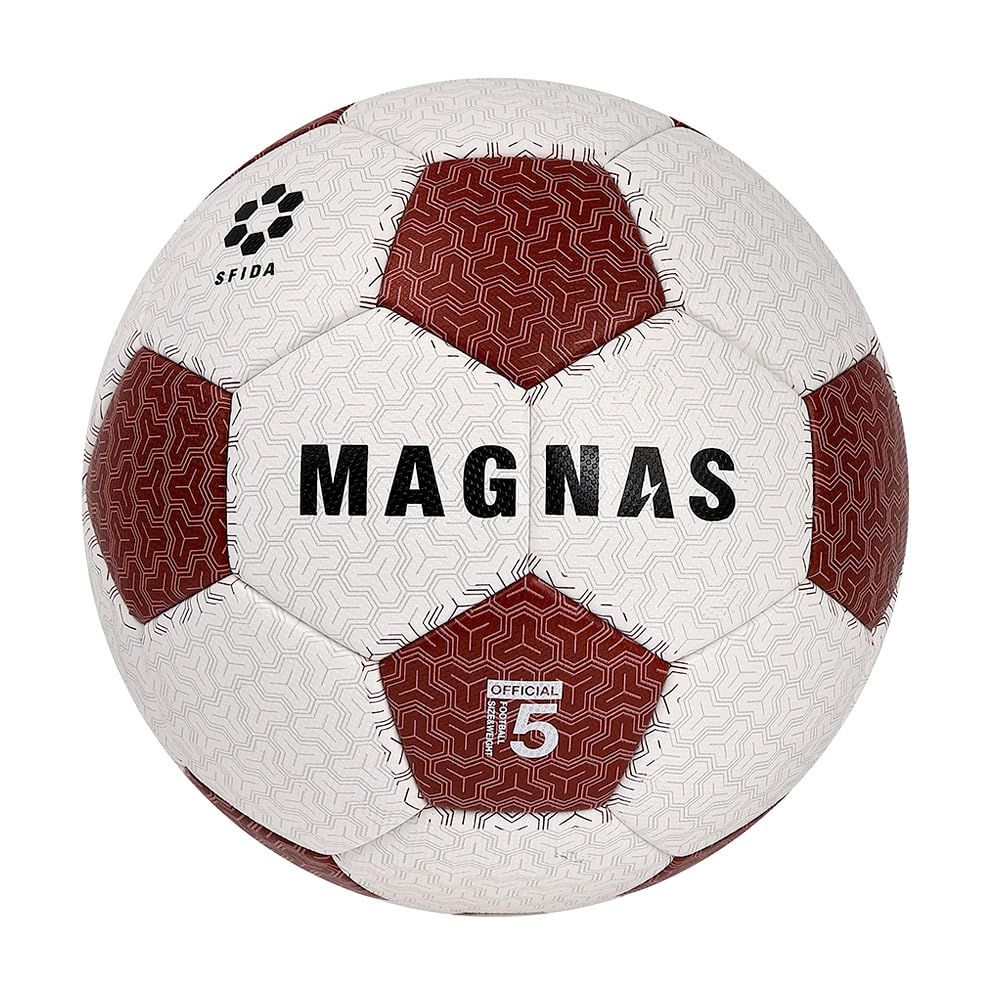 新品 イミオ SFIDA(スフィーダ) 【JFA検定球】 MAGNAS 芝用 サッカーボール 5号サイズ ホワイト/ブラウン