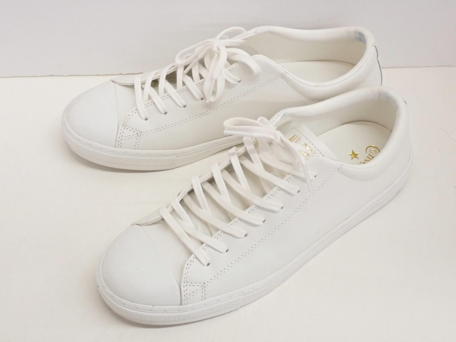 ★6835☆CONVERSE コンバース LEATHER ALL STAR COUPE OX レザー オールスター クップ OX 31301810 スニーカー　27㎝