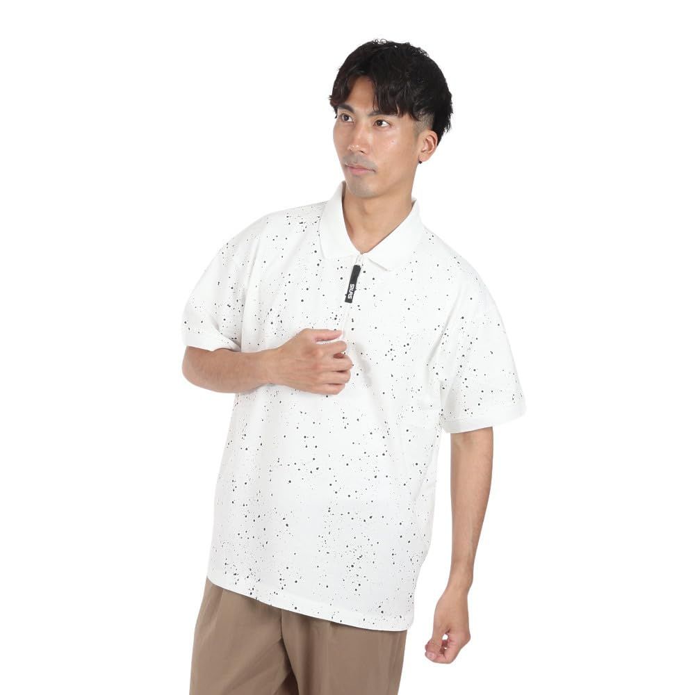 新品 [サイラス] カジュアル SPUTTERING POLO SHIRT メンズ WHITE