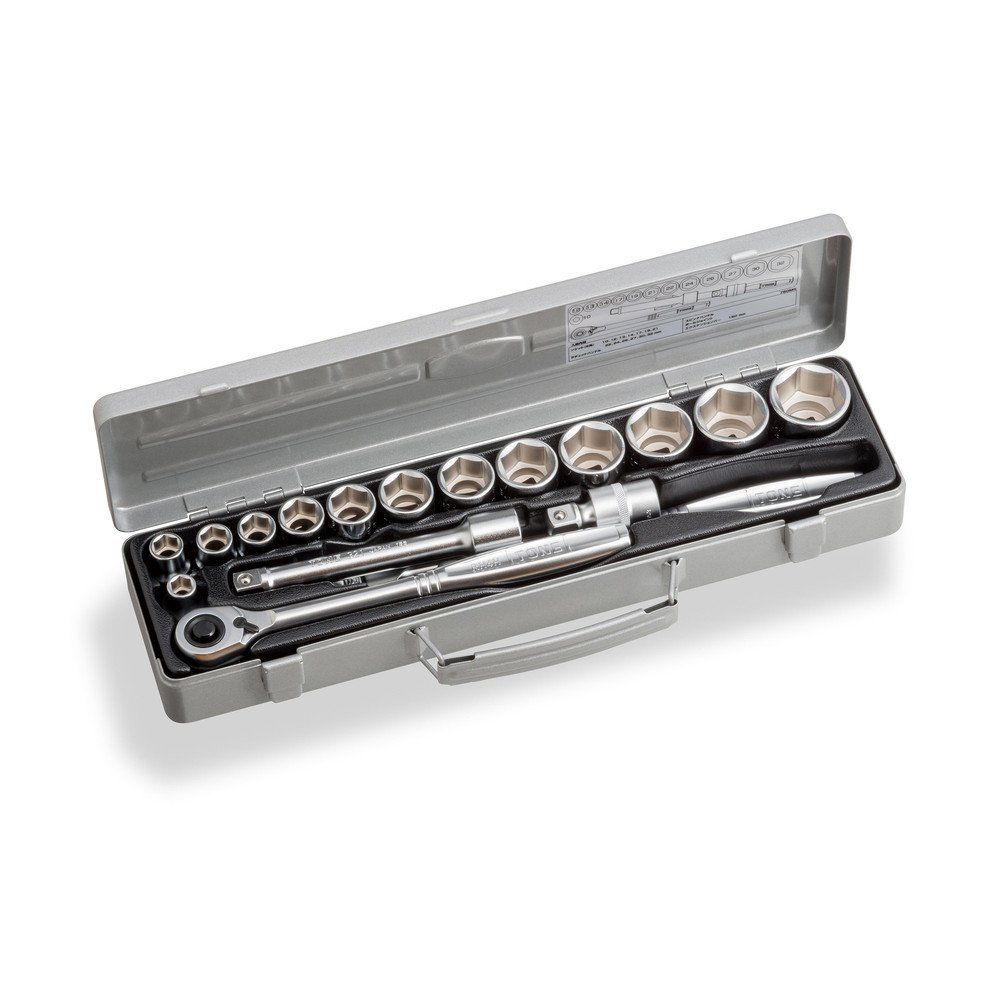 新品 トネ(TONE) ソケットレンチセット 760MS 差込角12.7mm(1/2) シルバー 内容17点