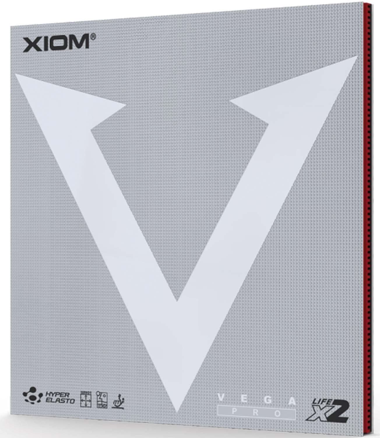 新品 エクシオン(XIOM) 卓球 ラバー 裏ソフト ヴェガ プロ レッド 1.8 10411