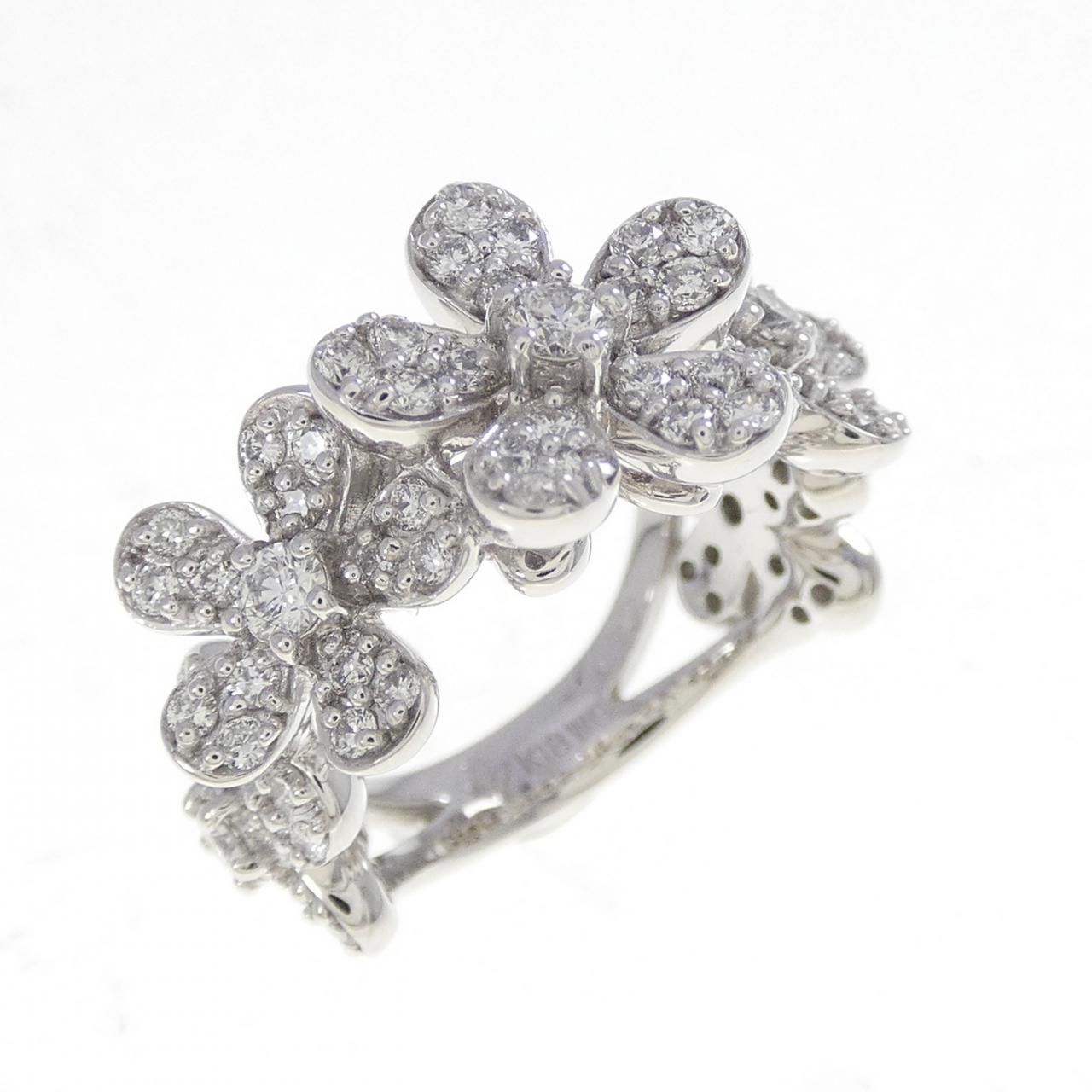 Ponte Vecchio flower ring 0.77CT
