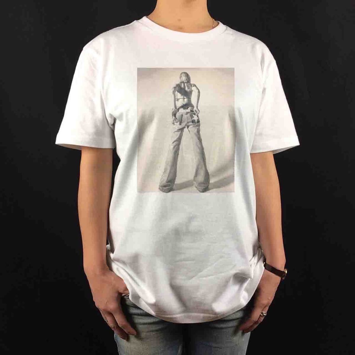 オリジナル Tシャツ セクシー ヒップ 70年代 ヒッピー ベルボトム 水着 ブロンド ガール Tシャツ S M L XL タイト ジャスト 大きい ビッグ オーバーサイズ メンズ レディース ユニセックス ピンククリーム