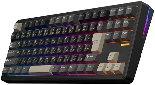 SmackApe Impact 80 メカニカルキーボード 3WAY接続 無線 ワイヤレス 低遅延 テンキーレス TKL JIS 日本語配列 US 英字配列 ガスケットマウント ARGB ホットスワップ VIA 国内正規品 (Ultra(80 886f78ab