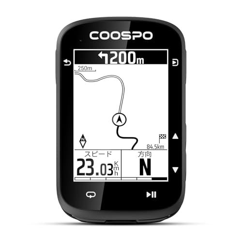 COOSPO CS500 サイクルコンピュータ サイコン GPS搭載 自転車 ナビゲーション ロードバイク用 スピードメーター 速度計 2.6インチ 無線Bluetooth5.0&ANT+ ケイデンススピードセンサー&パワーメーター対応 45 97595e69