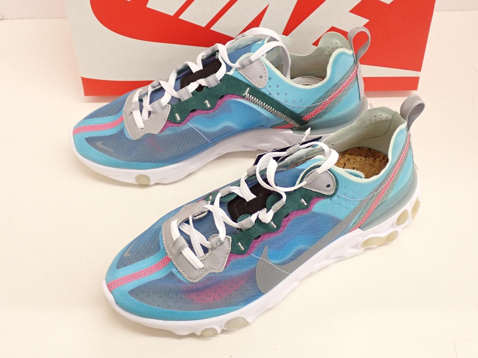 ★7027☆NIKE ナイキ REACT ELEMENT 87 リアクトエレメント87 AQ1090-400 スニーカー 未使用美品 25.5㎝