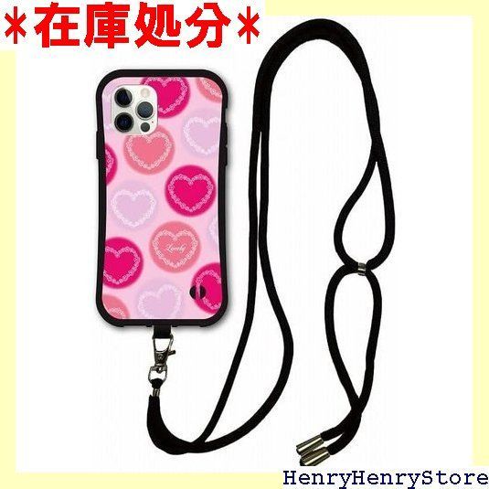 スマホショルダー付 iPhone15 ケース スマホケース i-coronケース アイフォン15互換品カバー 耐衝撃 保護 TPUケース スマホカバー 水玉 ピンク ハート かわいい 1271