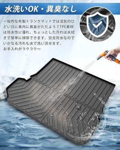 GIMUYA トヨタ 新型 ランクル ランドクルーザー 250系 ラゲッジマット 3D 7人乗り 防水 立体構造 GDJ250W TRJ250W ZX VX 2024年4月?現行 トランクマット カーマット 専用 設計 TPE材質 アクセサリ 82e343e5