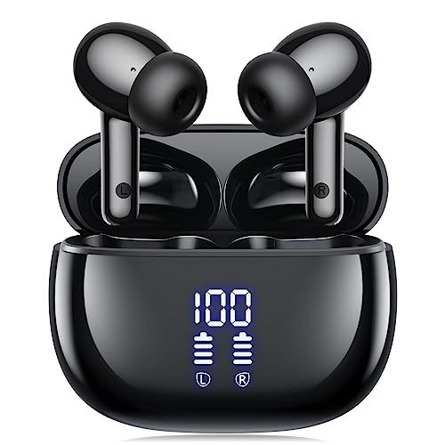 イヤホン bluetooth ワイヤレスイヤホン AIFENG ブルートゥース イヤホン LEDディスプレイ ノイズキャンセリング 長時間再生 自動ペアリング 完全ぶるーとぅーす イヤフォン タッチコントロール Type-C充電 IPX7防水 bafc8964