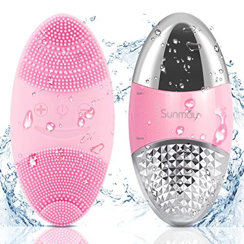 【Sunmay Oval】Sunmay 洗顔ブラシ 電動 洗顔 シリコン洗顔器 フェイスブラシ スキンケア クレンジング 洗顔 男女兼用 USB充電式 防水 日本語説明書付き送料無料