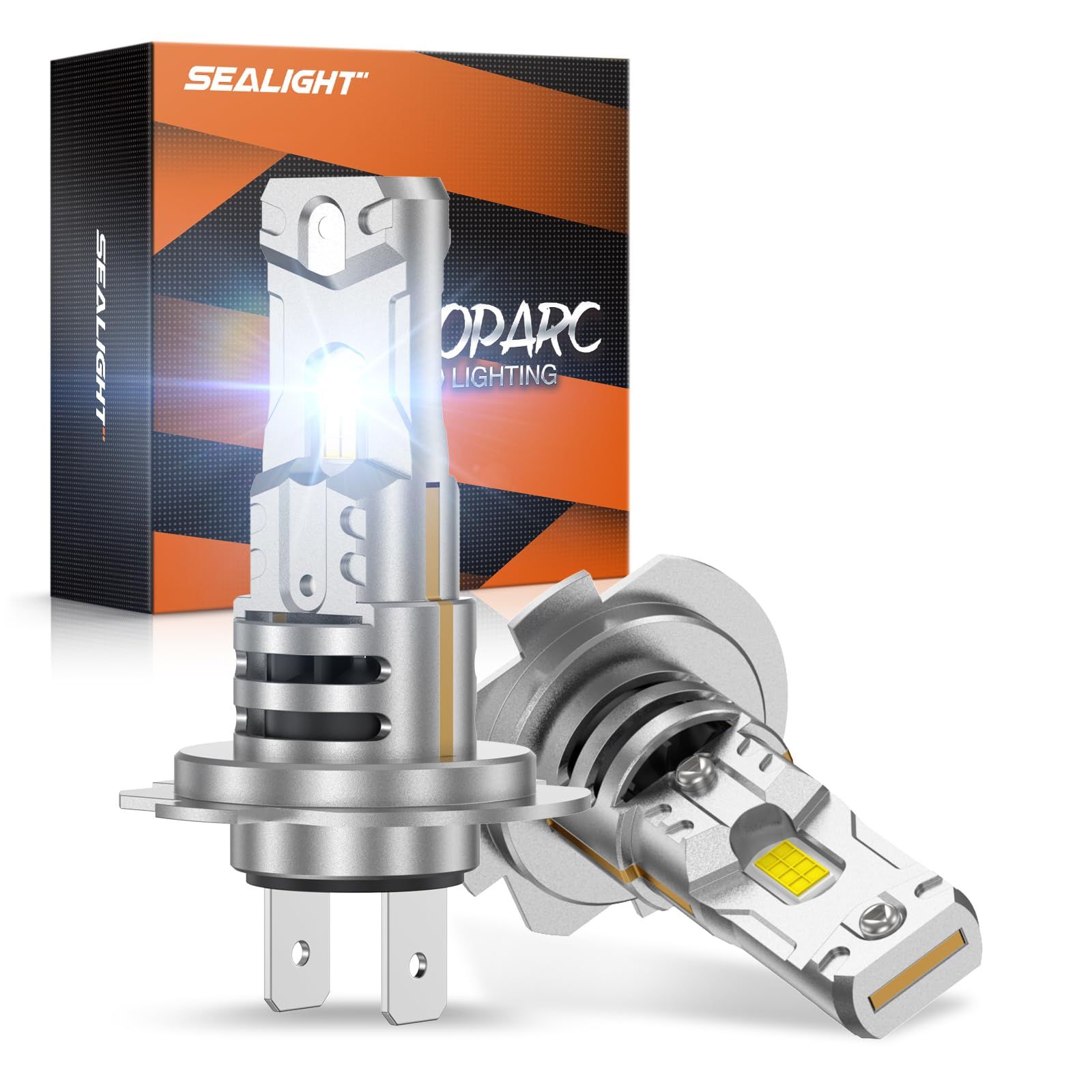 SEALIGHT H11 LEDヘッドライト 最新7535 CSP！【36000LM・40W・6500K・DC9-32V】フォグランプ ハイビーム用 12V24V兼用 定電流回路搭載 新車検対応 1:1本物サイズ 簡単取り付け 高輝度 高速回転冷却フ ...