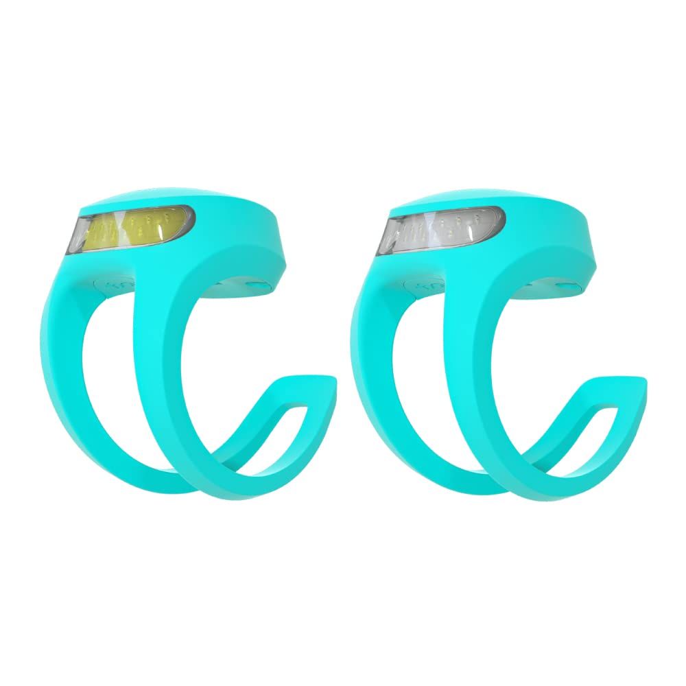 【日本正規品】 KNOG(ノグ) 自転車 前後LEDライト FROG V3 TWINPACK AWESOME AQUAMARINE オーサムアクアマリン 40ルーメン/20ルーメン 軽量 充電式 LEDライト