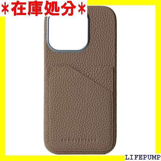 BONAVENTURA for iPhone16Pro バックカバーケース シュリンクレザー エトープ スマホケース ヨーロッパ最高級レザー 本革 プレゼント ギフト BPCT16P-ET 1626
