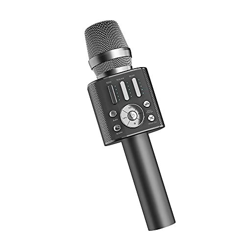 GIGASTNOE カラオケマイク @DAM(FireTV・Fireタブレット)推奨マイク ワイヤレスマイク カラオケ 家庭用 おうちカラオケ Bluetooth 5.0対応 microphone karaoke 最大11時間連続 2台同時使 a3c67803