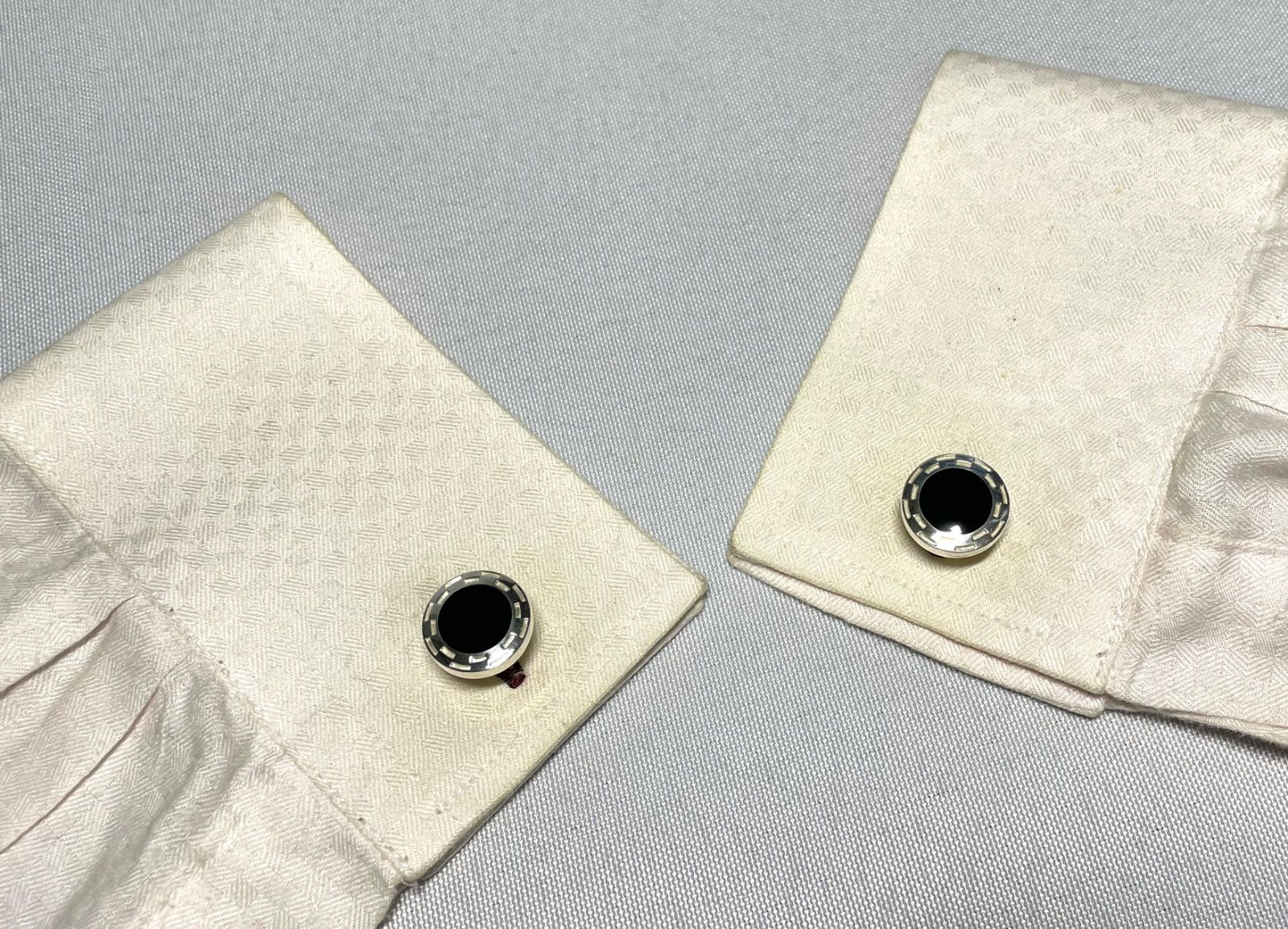 美品 希少 BVLGARI ブルガリ ブラックオニキス & スターリングシルバー