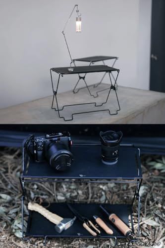 【2025年グッドデザイン賞】TOKYO CRAFTS コードユニット シェルフ ラック 収納 拡張可 キャンプ 焚き火テーブル ステンレス製 折り畳み式ma fb1523b2