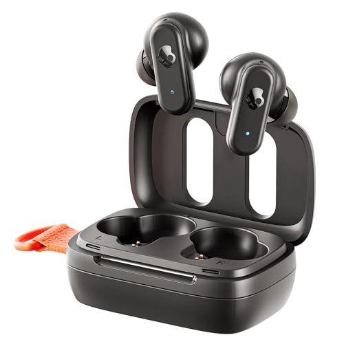Skullcandy 公式ストア Dime3 ワイヤレスイヤホン Bluetooth 5.3 マイク付き マルチポイント 重低音モデル 最大20時間再生 急速充電 IPX4防水 コンパクト 落としても探せる Tile オリジナルステッカー ( 9bad35b9