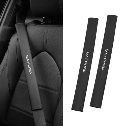 サクラ 適用 シートベルトカバー サクラ ロゴ付き 40CM シートベルトパッド サクラ B6系 B6AW 対応 車用 肩と首の保護 シートベルトショルダー 圧迫感軽減 肩当てパッド クッション 簡単装着 車 用品 カー アクセサリー 2本セ 9ca533d7