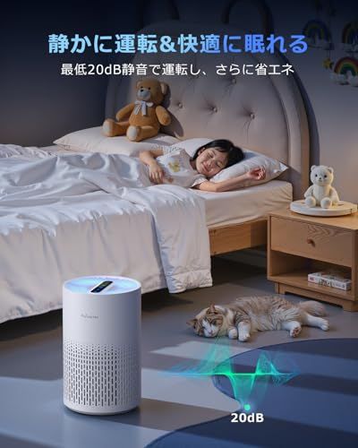 【2026年進級版】Purivortex 空気清浄機 小型 20畳 集じん 強力 消臭 ペット 空気清浄器 ほこり 花粉 異臭 PM2.5 卓上 2重除菌 ミニ脱臭機 くうきせいじょう 除菌 ウイルス除去 ハウスダスト カビ取り PX500 c9bf1596