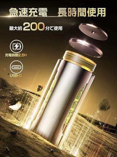 【日本正規品】エアダスター 電動ブロワー ブロアー 洗車 300000RPM 超強力 10000mAh 120m/sな風速 4段階風量調整 USB-C充電式 LEDライト PC掃除/空気入れ コードレス 収納袋付き 日本語取扱説明書t c7ee42f0