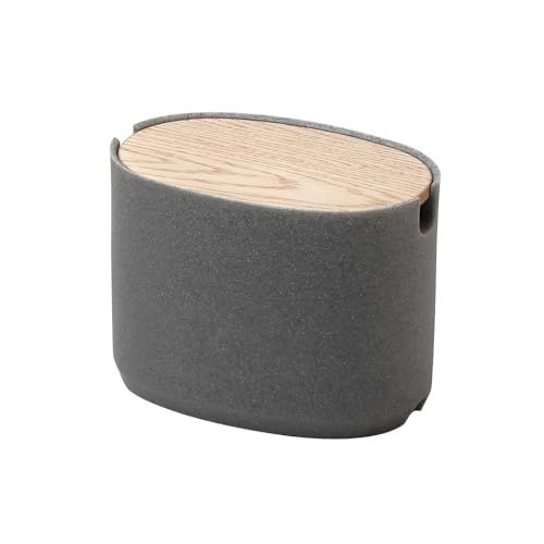 ideaco (イデアコ) ケーブル ボックス 卓上 幅18?奥行12?高さ13.5cm Oval Box Cable Storage stone sand gray/オーバルボックス コード収納 ストーンサンドグレーas a2cba11a ideaco (イデアコ) ケーブル ボックス 卓上 幅18?奥行12?高さ13.5cm Oval Box Cable Storage stone sand gray/オーバルボックス コード収納 ストーンサンドグレーas a2cba11a