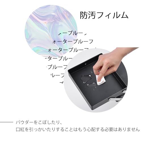 Hapilife メイクボックス 大容量 プロ仕様 コスメボックス 6段トレイ 化粧箱 化粧ボックス コスメ収納 メイク道具 化粧品収納ボックス 鍵付き (ブルー)as d442f984
