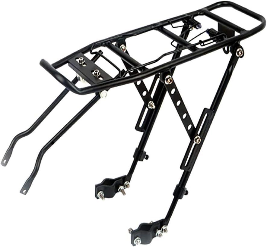 新品 QuiExact 自転車荷台 リアキャリア マウンテンバイク 耐久性 荷物ラック 簡単取付け 合金 軽量 頑丈 ユニバーサル 耐荷重35kg
