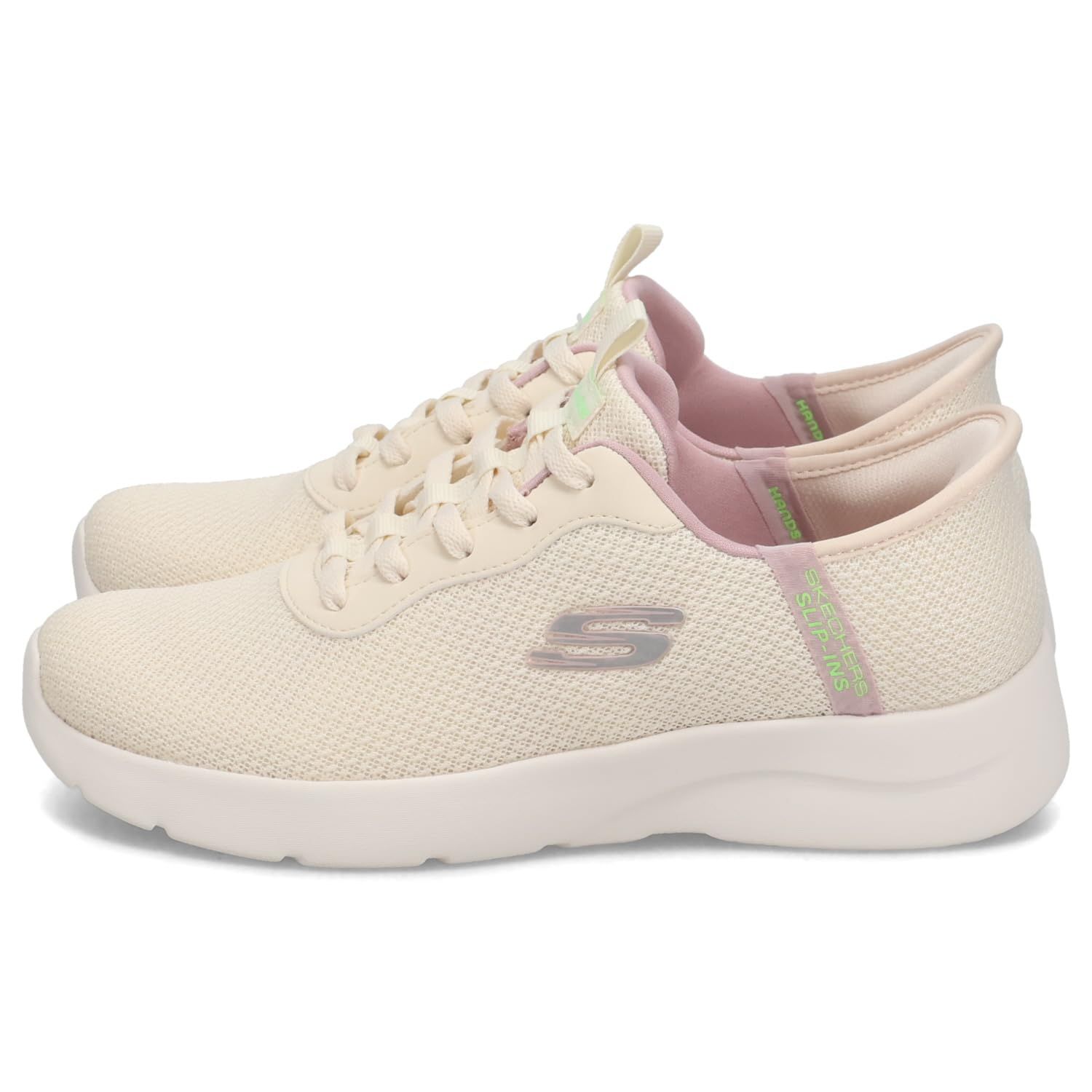 新品 [SKECHERS] レディース ダイナマイト 2.0-デイリーアドベンチャー ナチュラル/ライトピンク 25.0cm