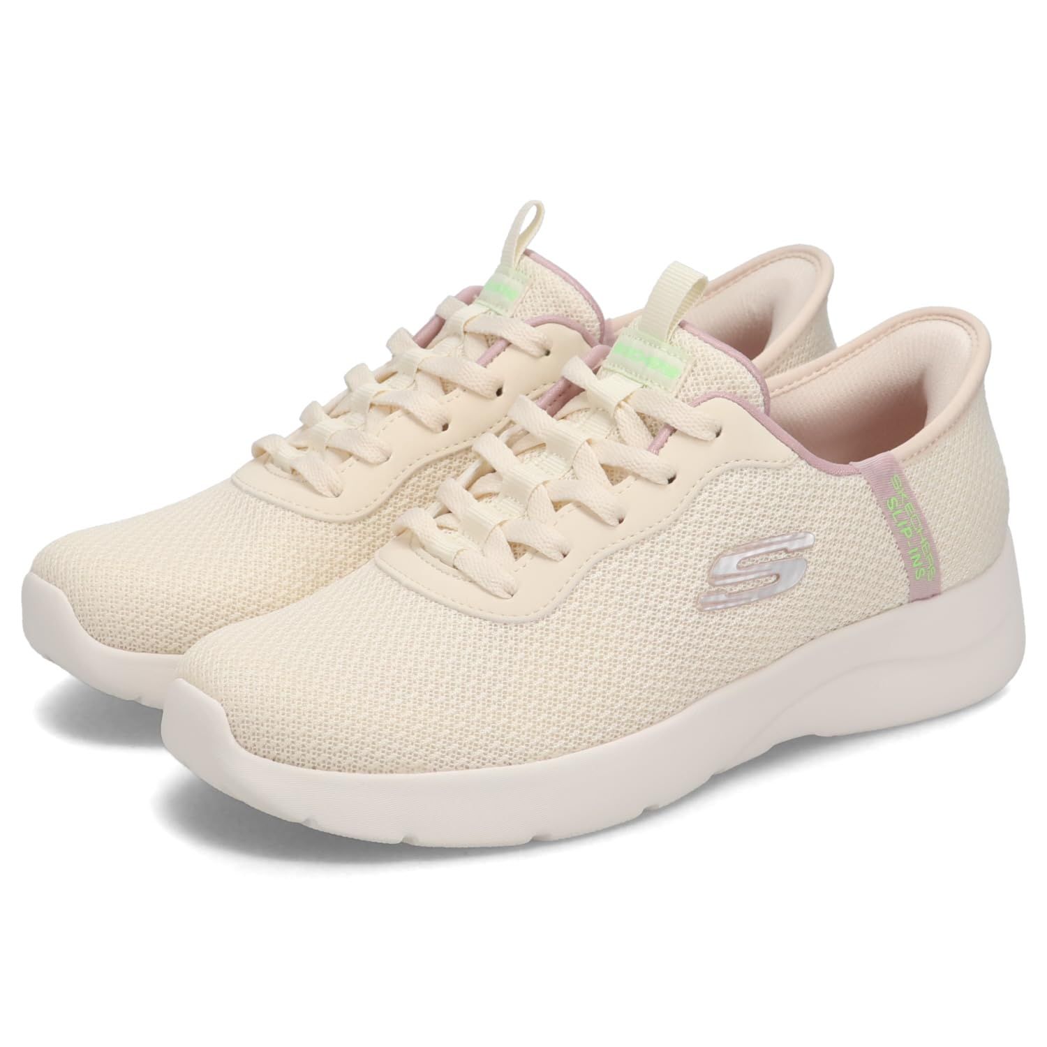 新品 [SKECHERS] レディース ダイナマイト 2.0-デイリーアドベンチャー ナチュラル/ライトピンク 25.0cm