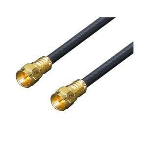 (まとめ)変換名人 アンテナ 4Cケーブル 5.0m + L型 F4-500〔×5セット〕