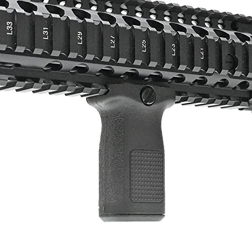 PTS 正規品 EPF2-S 20?レール用 フォアグリップ ショート バーティカルグリップ Dupont Zytel 実物ポリマー樹脂製 (Enhanced Polymer Foregrip) - BK ブラック送料無料